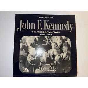 John F. Kennedy 33 1/3 LP Vinyl Documentary Album by 20th Century Fox Records